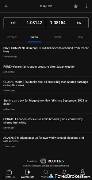 FOREX.com mobile app news research headlines. FOREX.com mobile app news research headlines.
